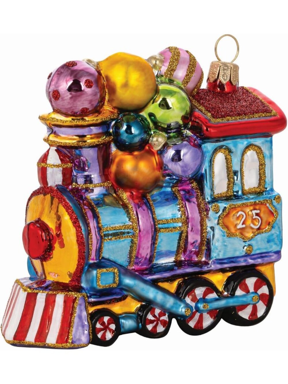 Holiday Express Train Blown Glass Ornament - 2026 Christmas Tree Decor